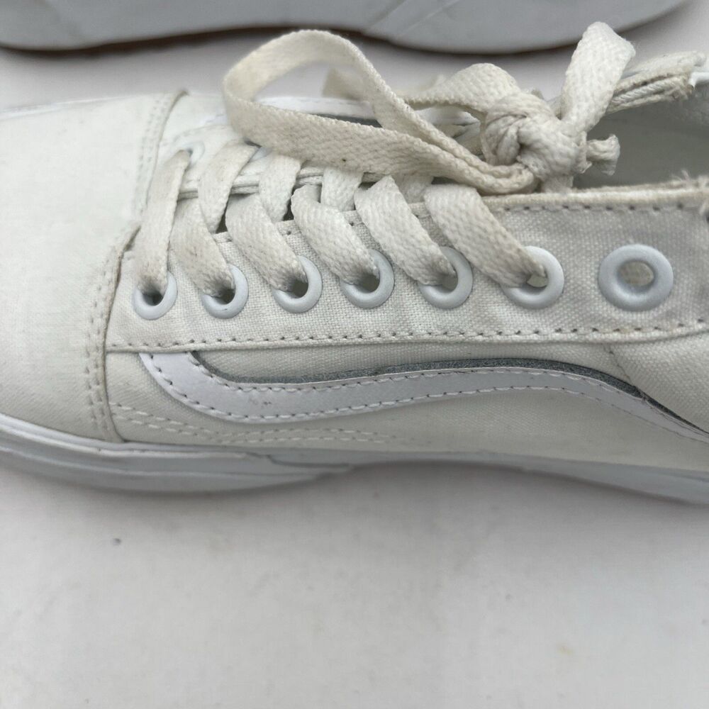 Vans Old Skool Stacked White Platform Sneakers Womens size 8.5 / Mens 7 Shoes - Picture 13 of 16